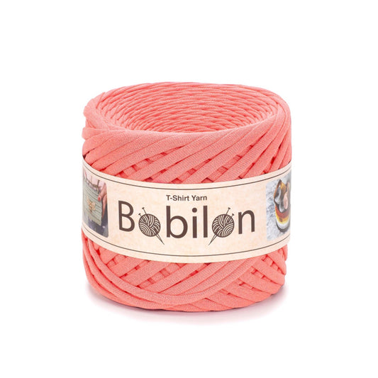 Fettuccia Bobilon Medium 7-9 mm filato T-shirt per borse e cestini – colore apricot crush