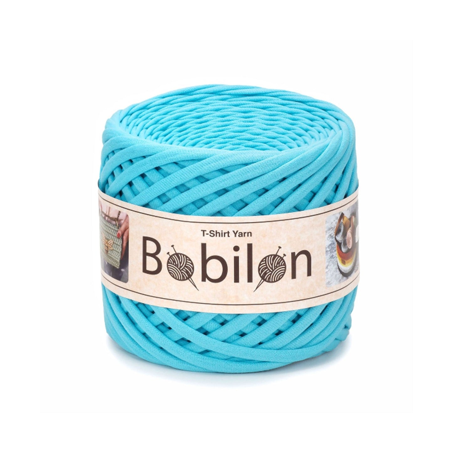 Fettuccia Bobilon Medium 7-9 mm filato T-shirt per borse e cestini – colore artic