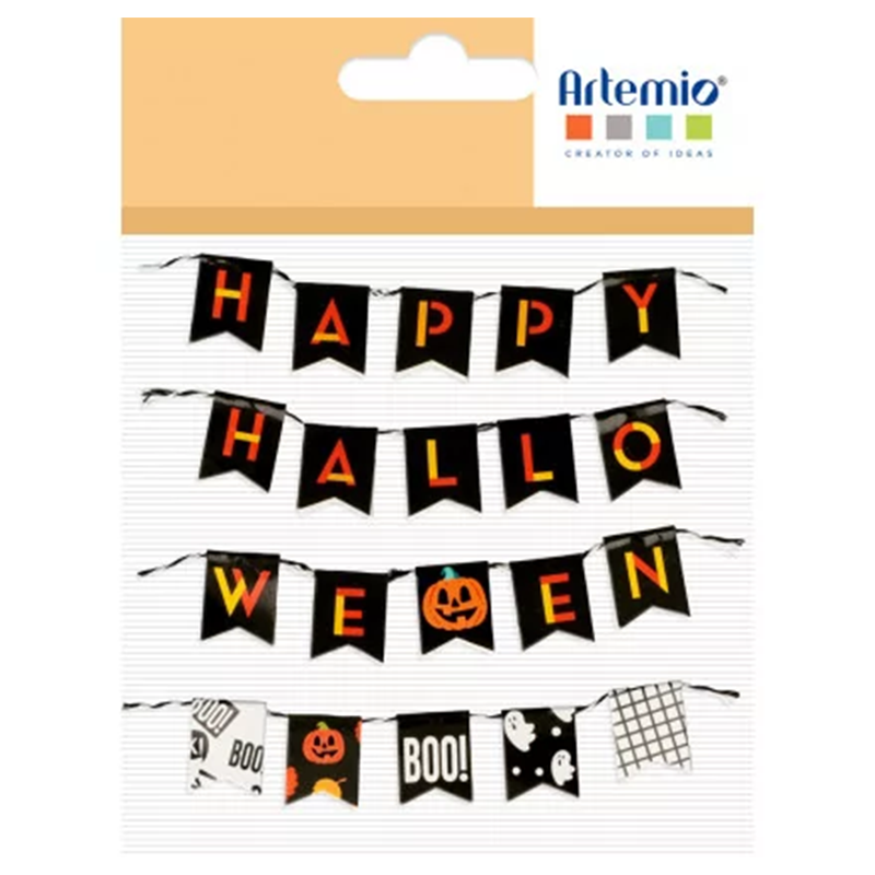 Mini ghirlande di carta Halloween Artemio – 4 pezzi