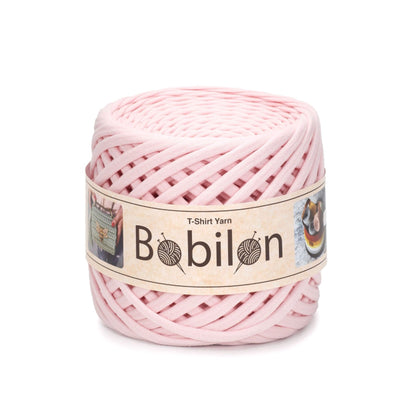 Fettuccia Bobilon Medium 7-9 mm filato T-shirt per borse e cestini – colore blush pink