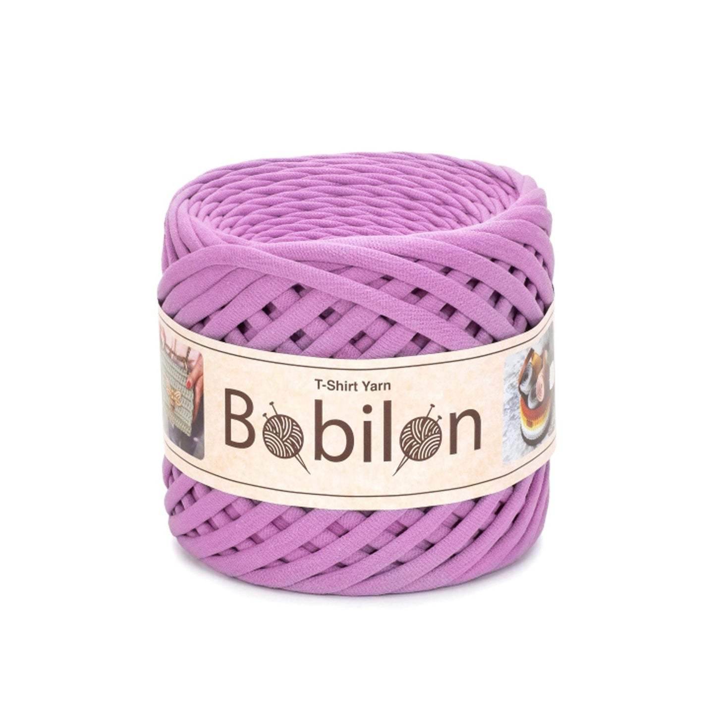 Fettuccia Bobilon Medium 7-9 mm filato T-shirt per borse e cestini – colore bubble gum