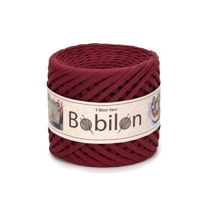 Fettuccia Bobilon Medium 7-9 mm filato T-shirt per borse e cestini – colore burgundy