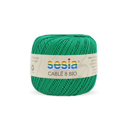 cable-8-sesia-filato-puro-cotone-verde-smeraldo