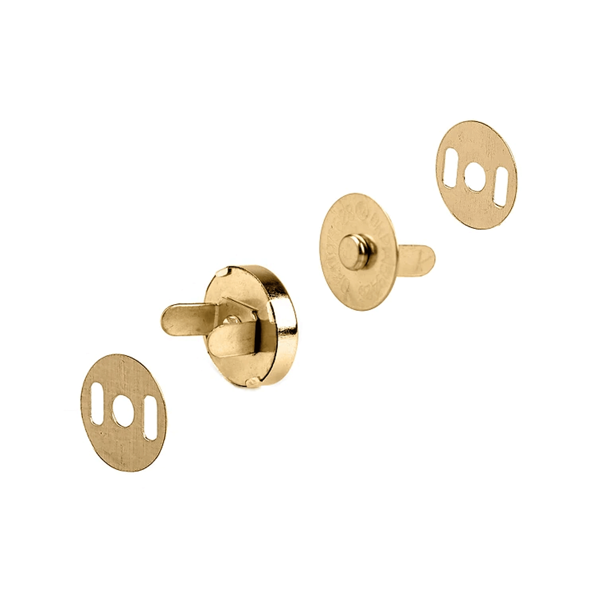 Bottone magnetico ad incastro per borse 18 mm colore oro