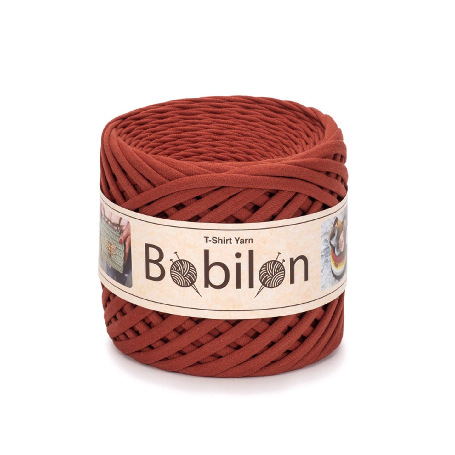 Fettuccia Bobilon Medium 7-9 mm filato T-shirt per borse e cestini – colore canyon