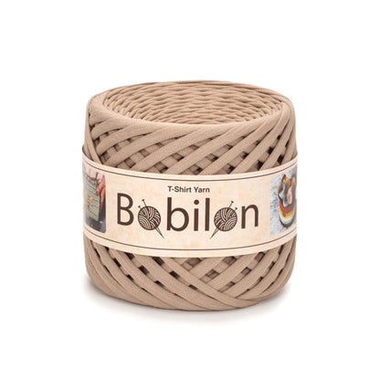 Fettuccia Bobilon Medium 7-9 mm filato T-shirt per borse e cestini – colore caramel