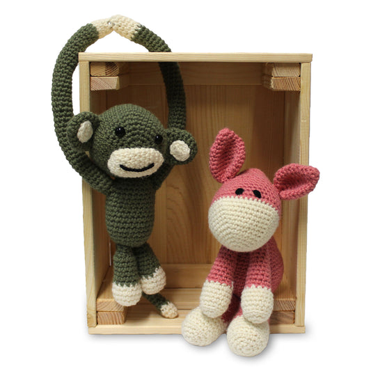 amigurumi scimmia e asinello uncinetto schema pdf