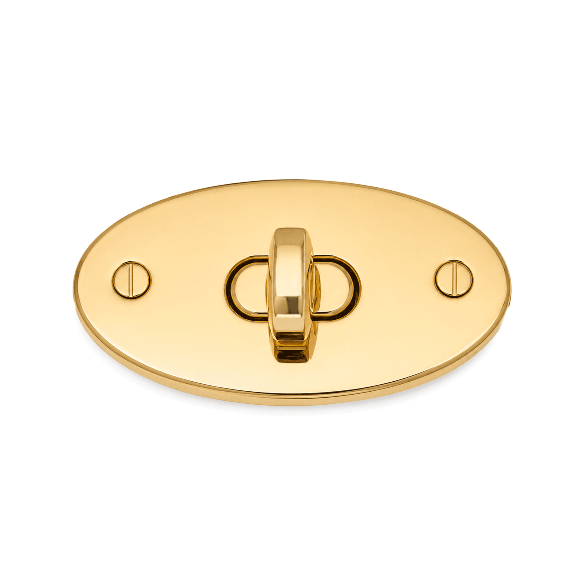 Chiusura twist lock ovale oro 49x26 mm per borse handmade