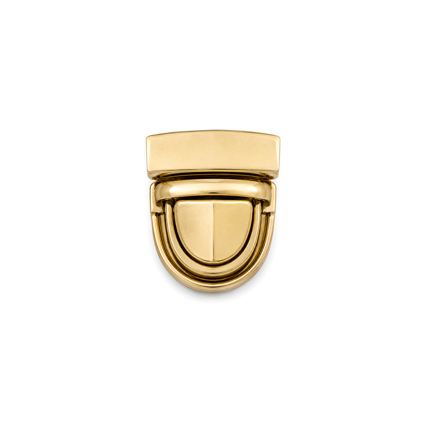 Chiusura a Bottone per Borse con Placchetta ad Incastro – 27x22 mm / 43x30 mm – Oro, Argento e Canna di Fucile