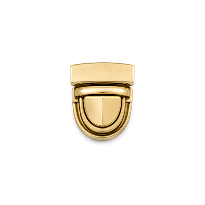 Chiusura a Bottone per Borse con Placchetta ad Incastro – 27x22 mm / 43x30 mm – Oro, Argento e Canna di Fucile
