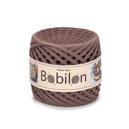 Fettuccia Bobilon Medium 7-9 mm filato T-shirt per borse e cestini – colore cocoa