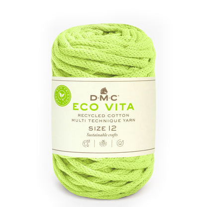 DMC Eco Vita 12 cordino spesso in cotone riciclato 250g per cestini e arredo Acido 84