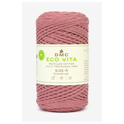 DMC Eco Vita 4 cordino in cotone riciclato 250g per borse e cestini all’uncinetto Antico 4
