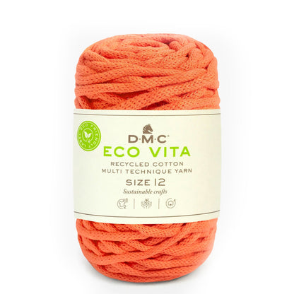 DMC Eco Vita 12 cordino spesso in cotone riciclato 250g per cestini e arredo Arancio 10