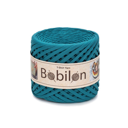 Fettuccia Bobilon Medium 7-9 mm filato T-shirt per borse e cestini – colore deep ocean