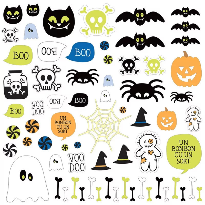 Die-cut Halloween Artemio – 42 sagome fosforescenti