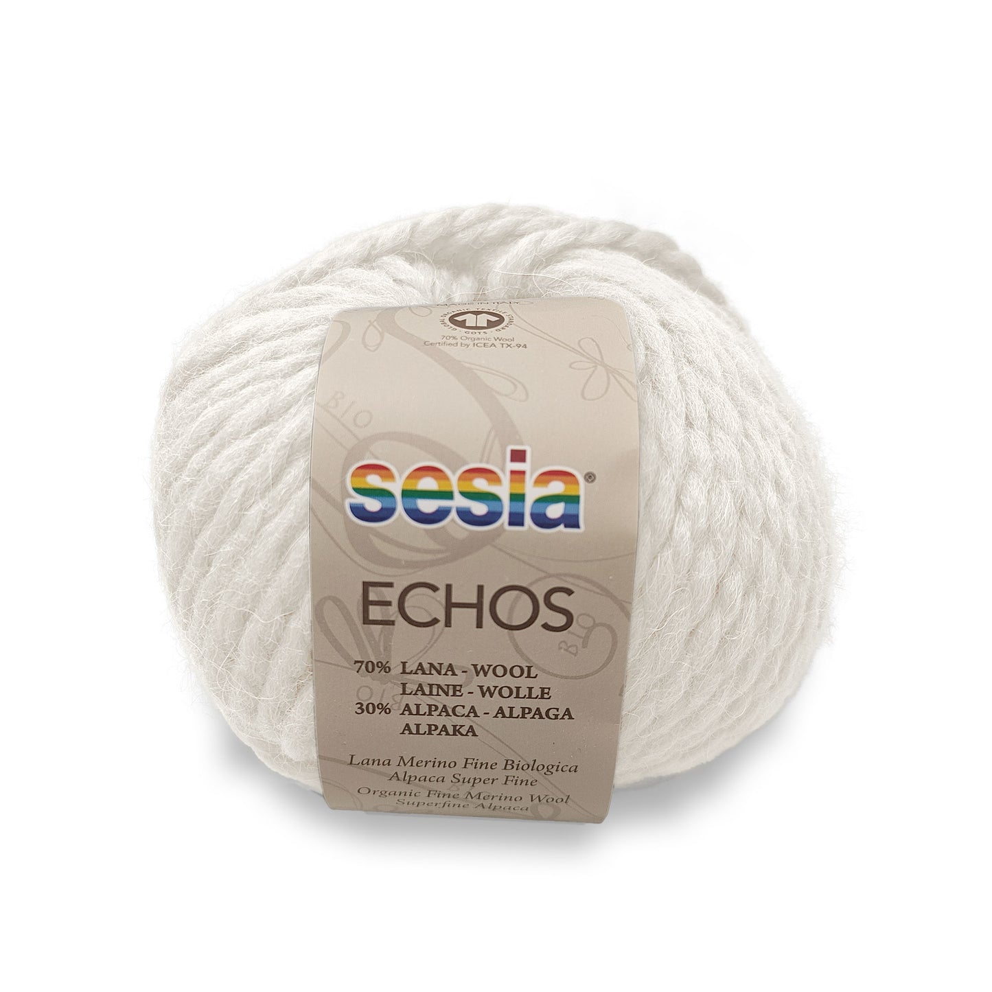 Echos - 70% Lana Vergine Biologica - 30% Alpaca extrafine