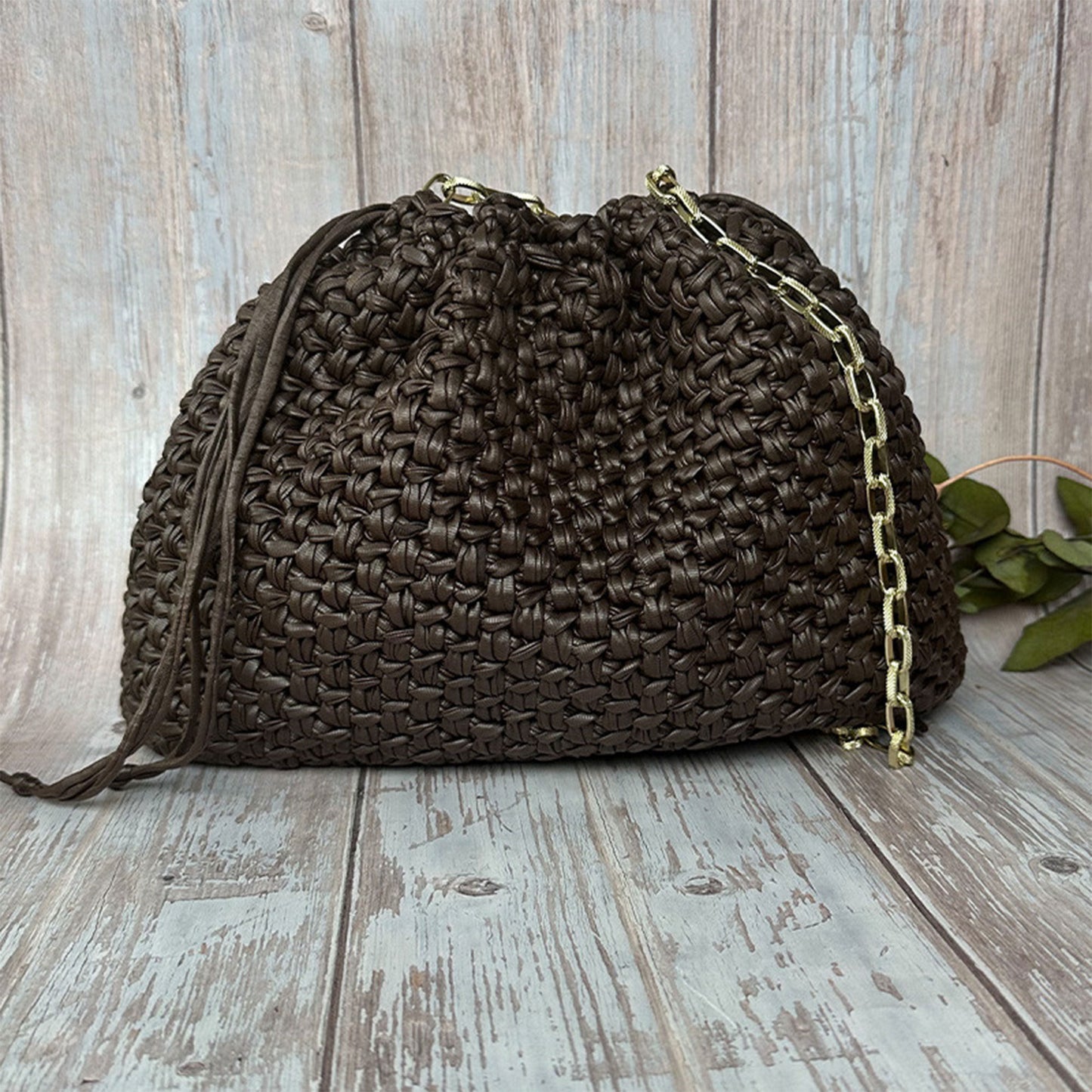 Eco Bag Mondial – Fettuccia Effetto Pelle per Borse Uncinetto