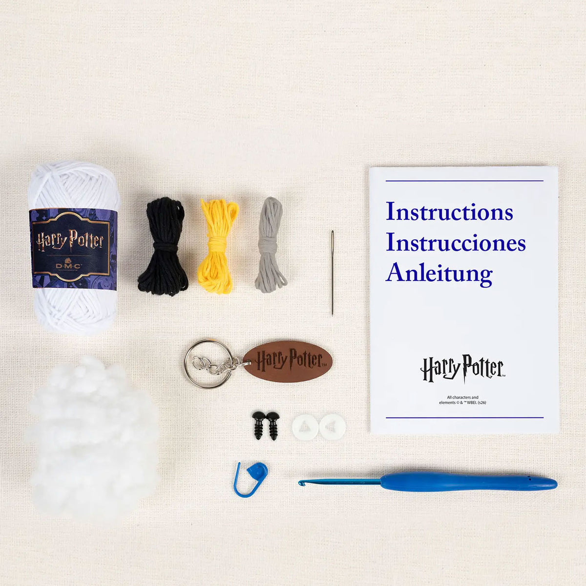 Kit Amigurumi Portachiavi Edvige™ – Harry Potter™ DMC