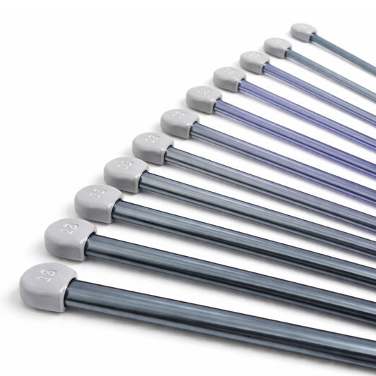 ferri da maglia 40 cm in alluminio leggeri e scorrevoli