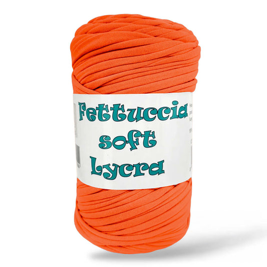 fettuccia soft lycra blu per borse uncinetto Arancio