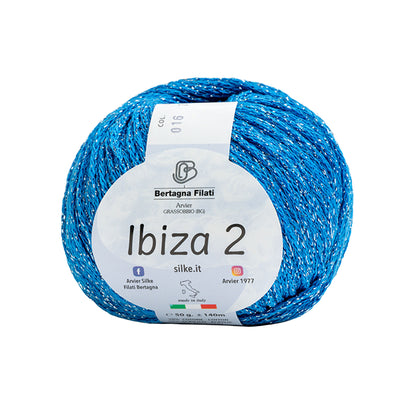 Filato Ibiza 2 Silke | Cotone Lurex Estivo per Top, Copricostumi e Accessori Mare
