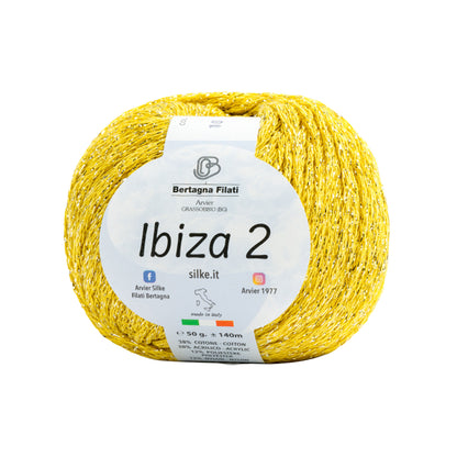 Filato Ibiza 2 Silke | Cotone Lurex Estivo per Top, Copricostumi e Accessori Mare