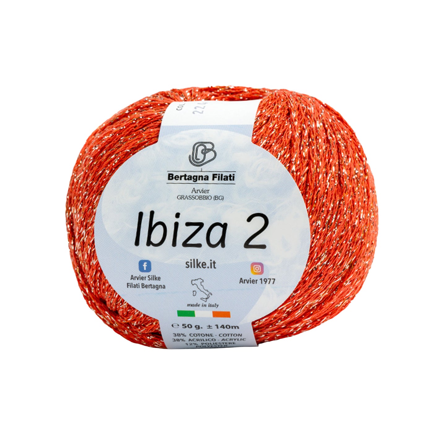 Filato Ibiza 2 Silke | Cotone Lurex Estivo per Top, Copricostumi e Accessori Mare