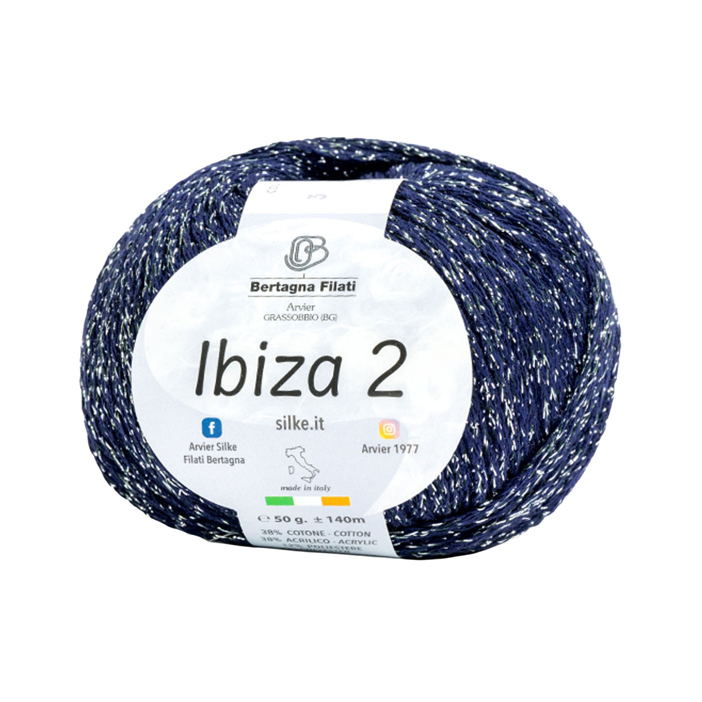 Filato Ibiza 2 Silke | Cotone Lurex Estivo per Top, Copricostumi e Accessori Mare