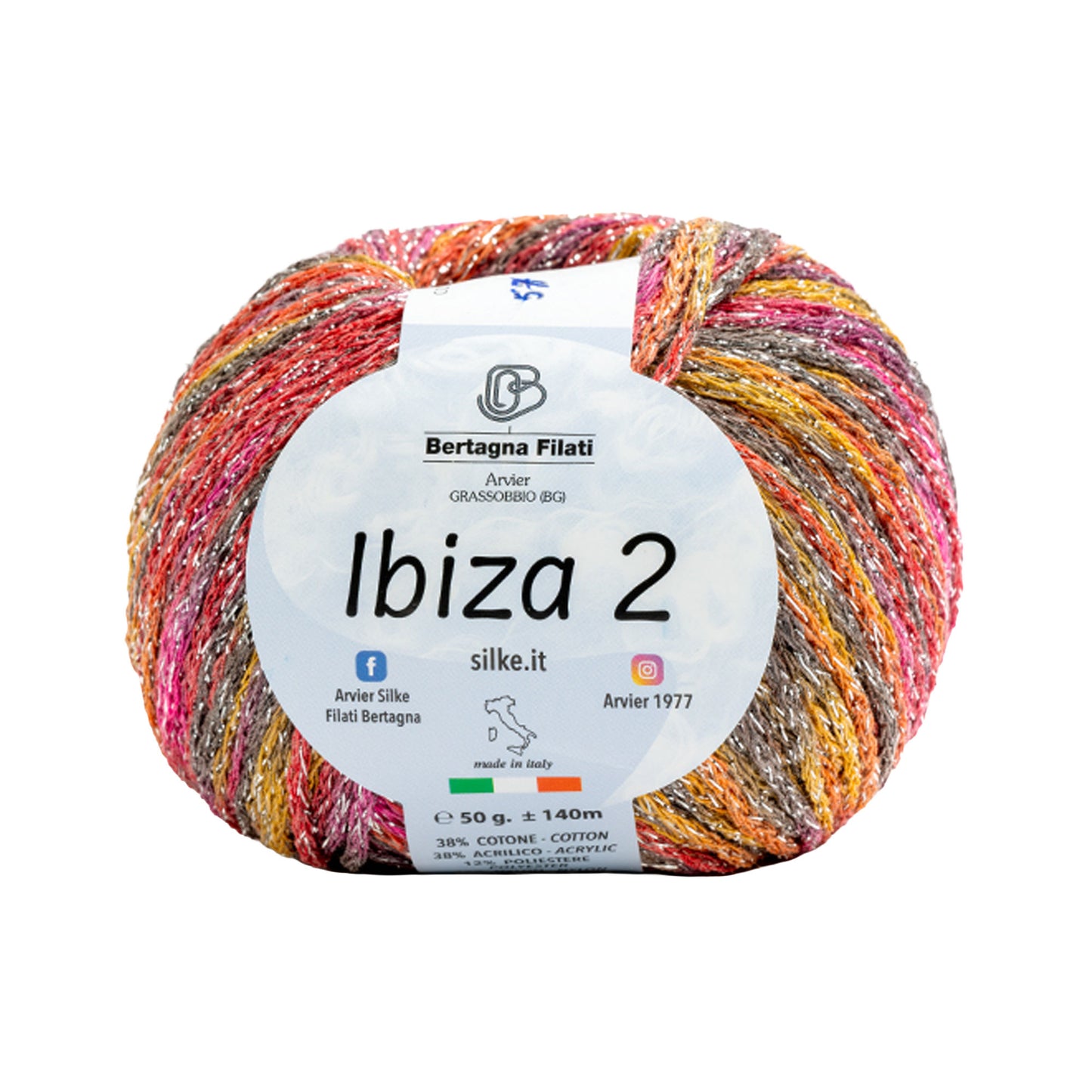 Filato Ibiza 2 Silke | Cotone Lurex Estivo per Top, Copricostumi e Accessori Mare