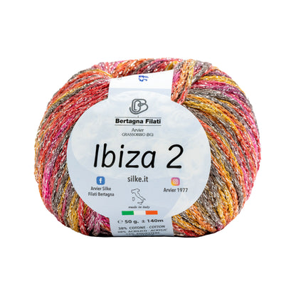 Filato Ibiza 2 Silke | Cotone Lurex Estivo per Top, Copricostumi e Accessori Mare