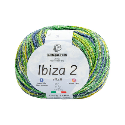 Filato Ibiza 2 Silke | Cotone Lurex Estivo per Top, Copricostumi e Accessori Mare