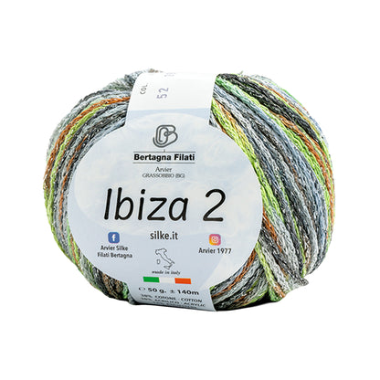 Filato Ibiza 2 Silke | Cotone Lurex Estivo per Top, Copricostumi e Accessori Mare