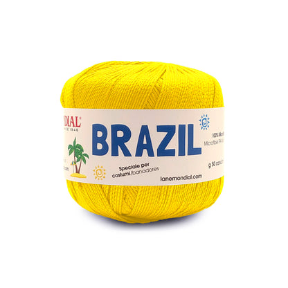 gomitolo brazil mondial filato costumi uncinetto Giallo 621