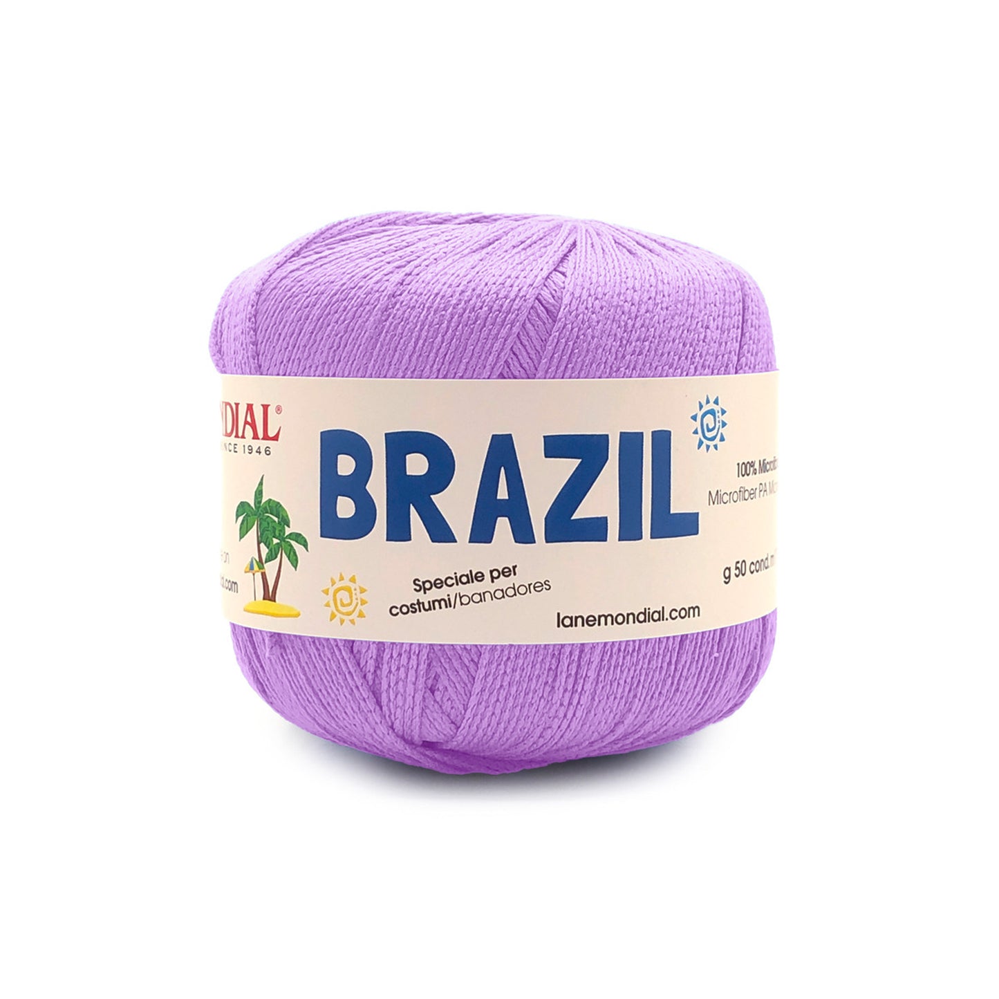 gomitolo brazil mondial filato costumi uncinetto Lilla 648