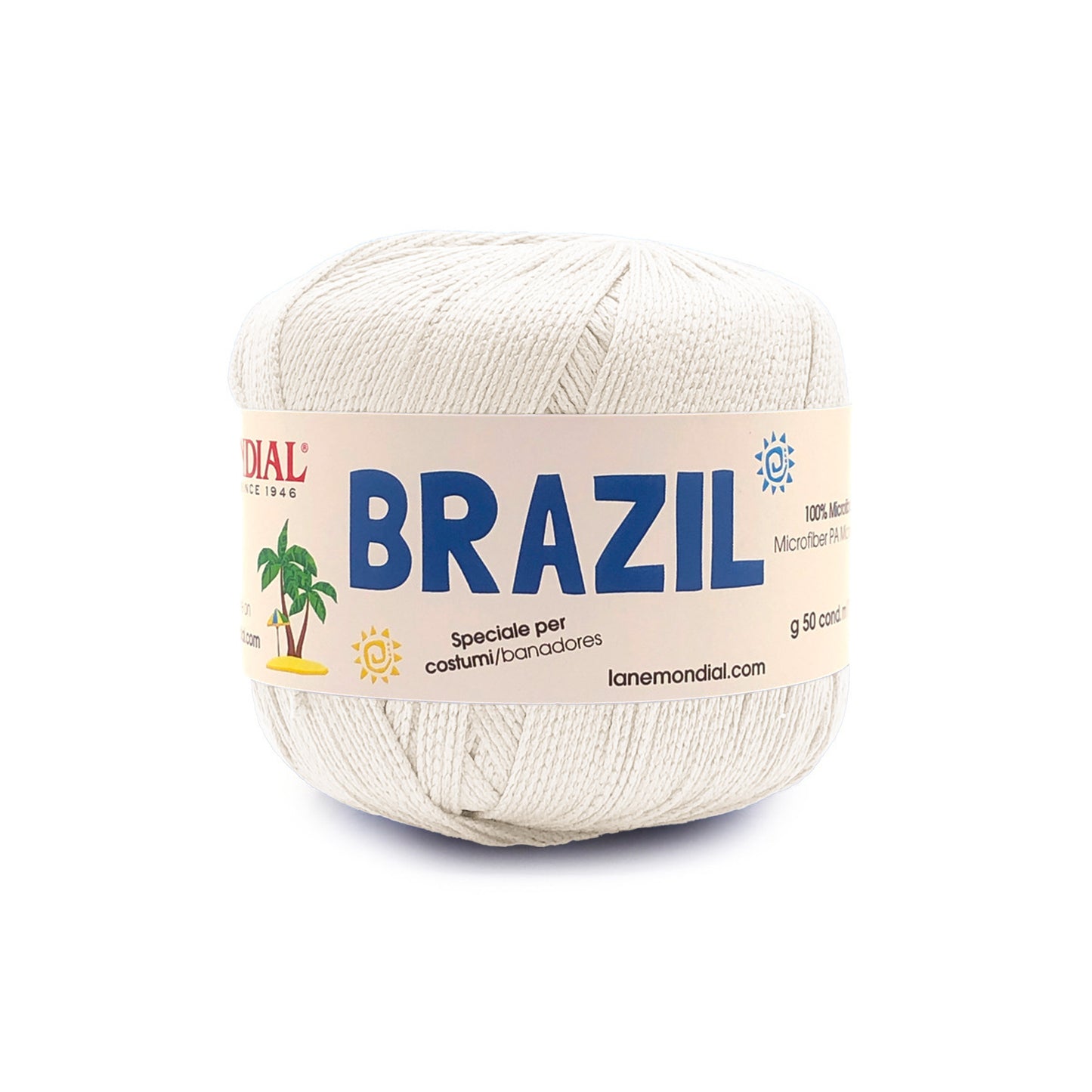 gomitolo brazil mondial filato costumi uncinetto Panna 646