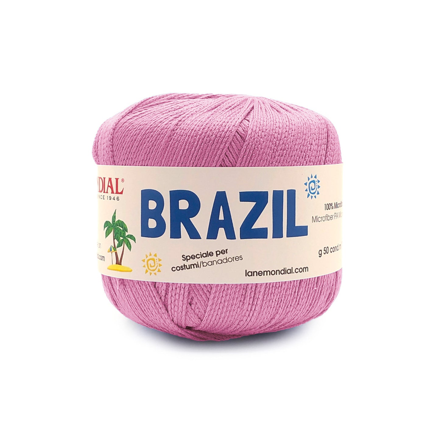 gomitolo brazil mondial filato costumi uncinetto Rosa 618