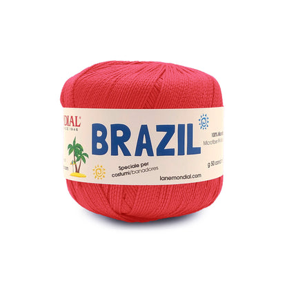 gomitolo brazil mondial filato costumi uncinetto Rosso 625