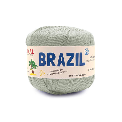 gomitolo brazil mondial filato costumi uncinetto Salvia chiaro 619