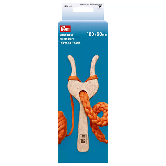 Forcella per lavori a maglia Prym in legno per creare cordoncini e bracciali 225145