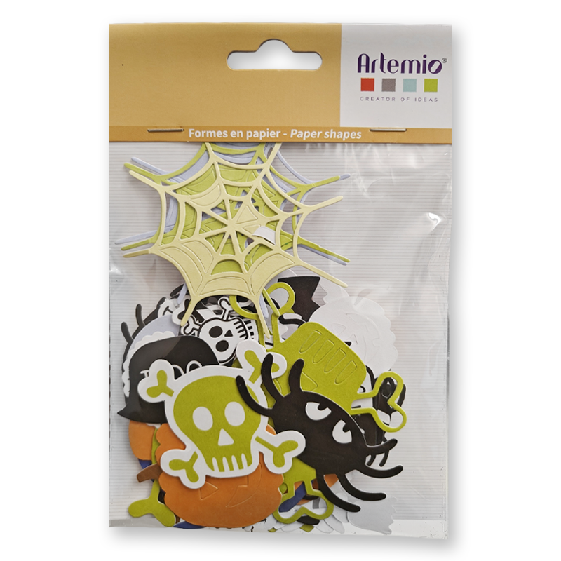 Die-cut Halloween Artemio – 42 sagome fosforescenti