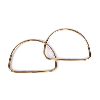 manici mezza luna 13.5x10cm oro per borse all'uncinetto