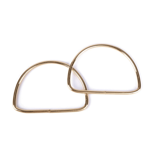 manici mezza luna 13.5x10cm oro per borse all'uncinetto