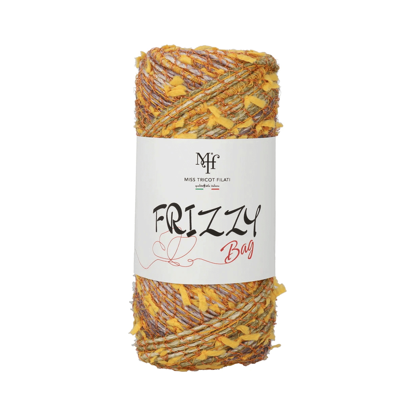 Fettuccia Frizzy Bag Miss Tricot Filati con Juta e Lurex