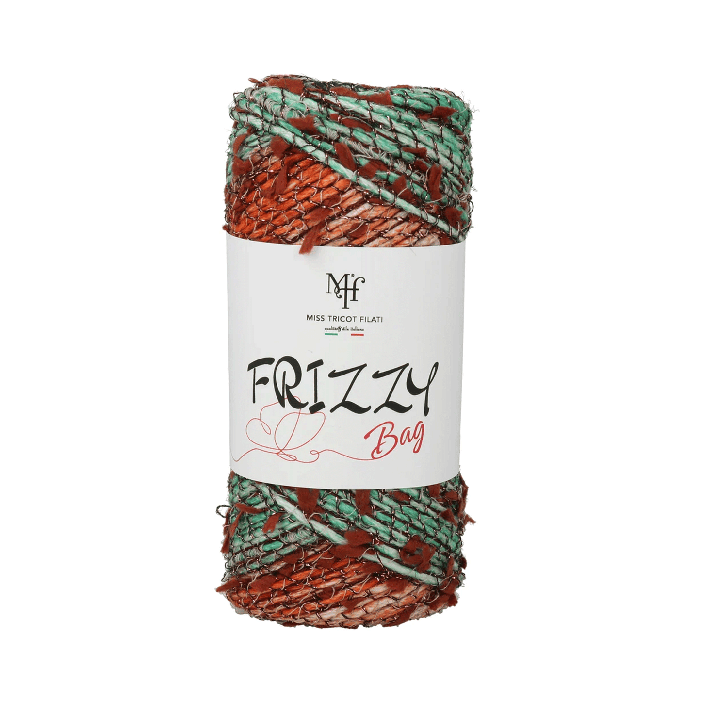 Fettuccia Frizzy Bag Miss Tricot Filati con Juta e Lurex