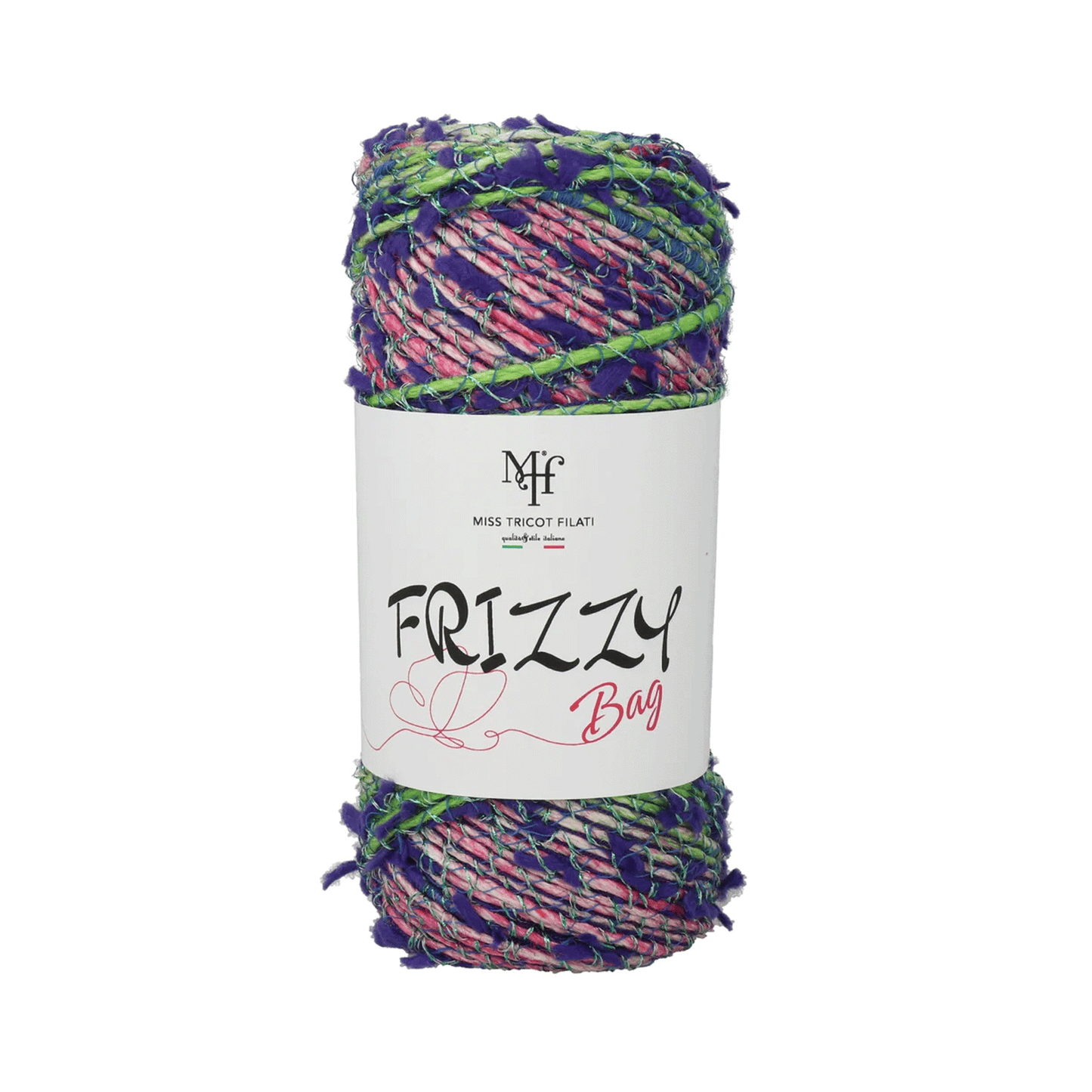 Fettuccia Frizzy Bag Miss Tricot Filati con Juta e Lurex