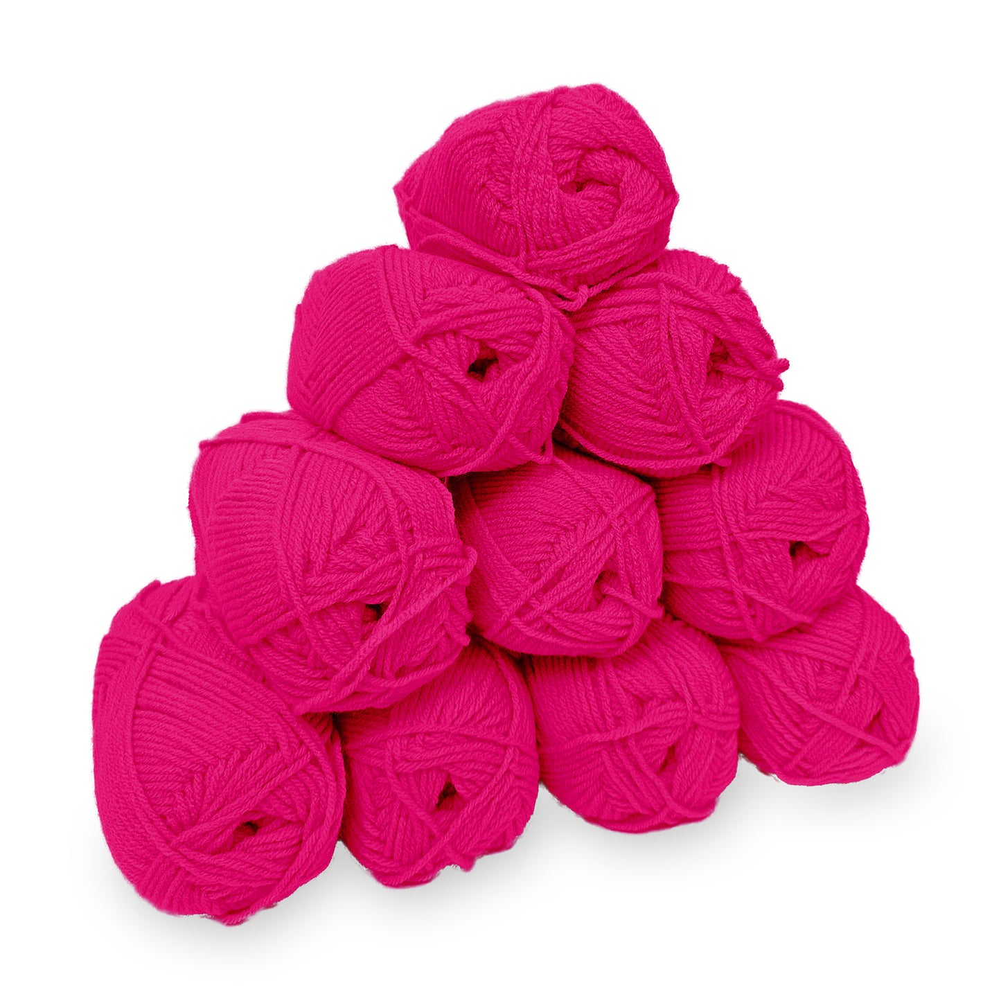 gomitoli filato acrilico economico 10 pezzi per amigurumi e uncinetto fucsia