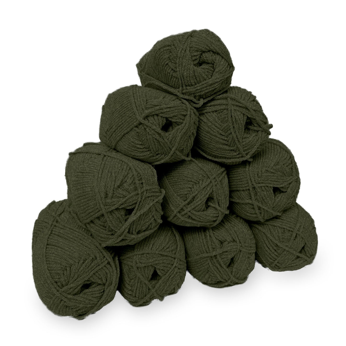 gomitoli filato acrilico economico 10 pezzi per amigurumi e uncinetto militare melange