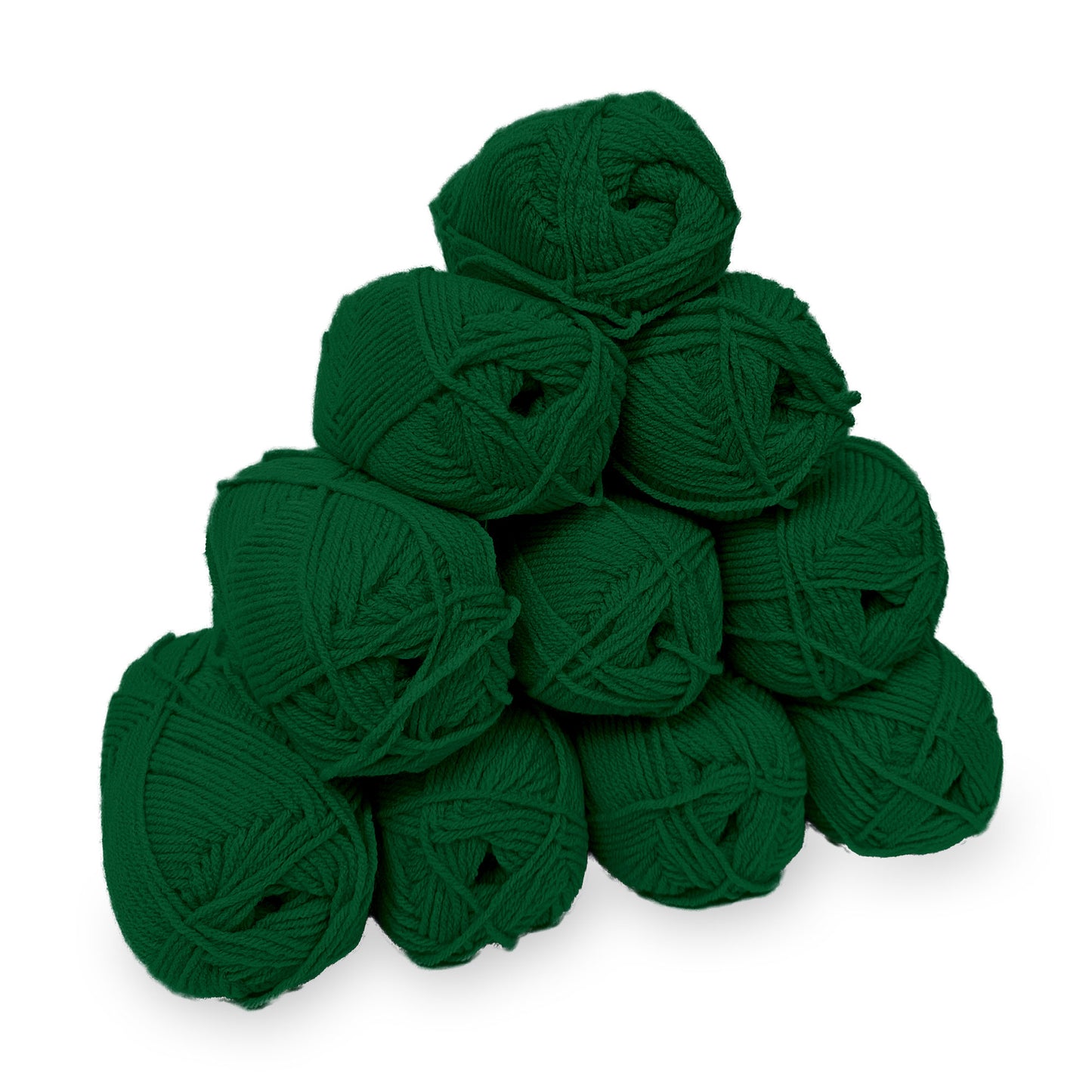 gomitoli filato acrilico economico 10 pezzi per amigurumi e uncinetto verde smeraldo