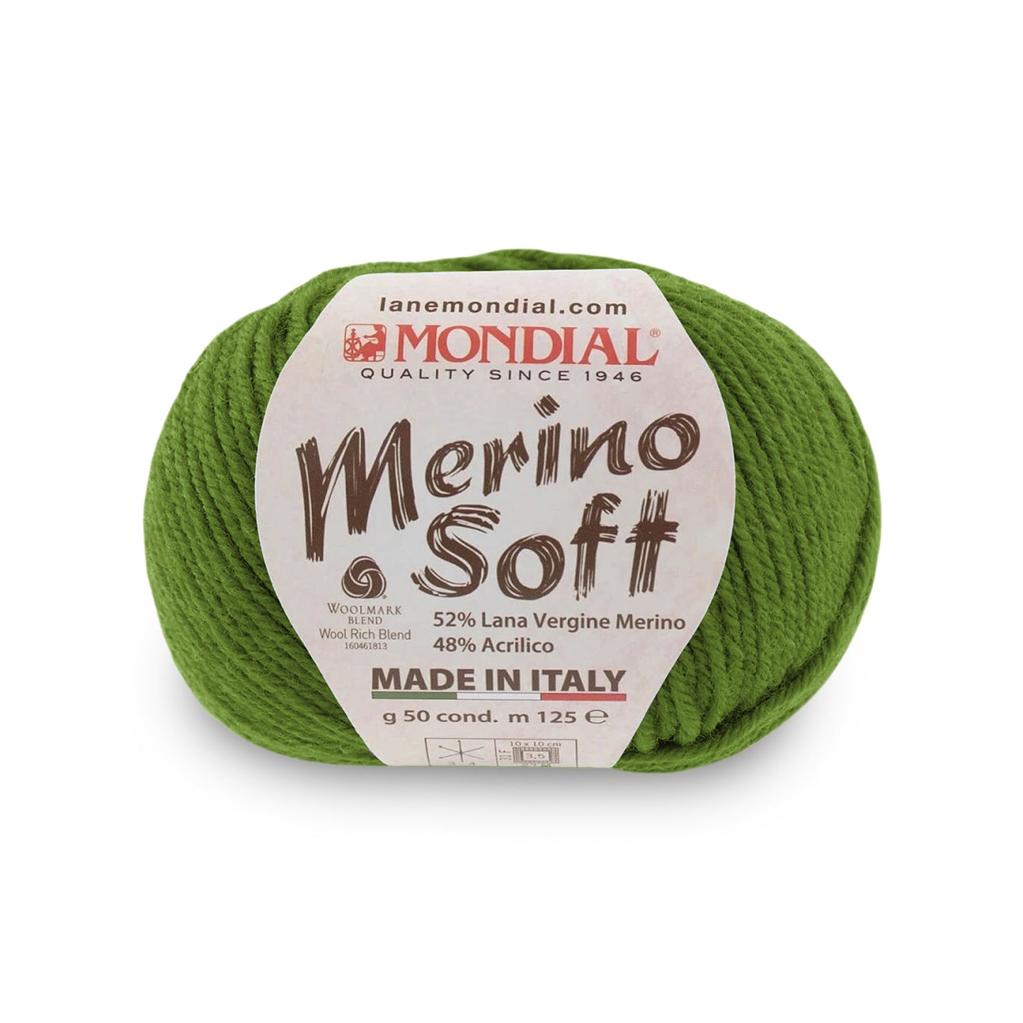 gomitolo mondial merino soft lana merino acrilico Prato 356
